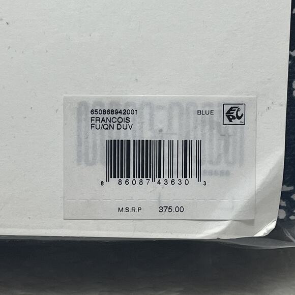 Ralph Lauren Francois FULL/QUEEN Navy Pattern Duvet Cover ~ New - Picture 10 of 10